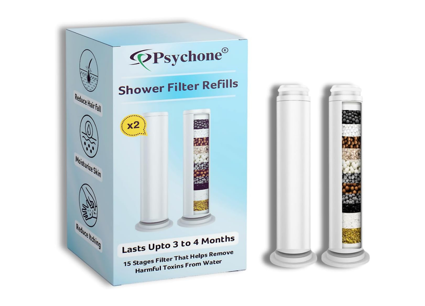Shower Filter Cartridge Pack of 2